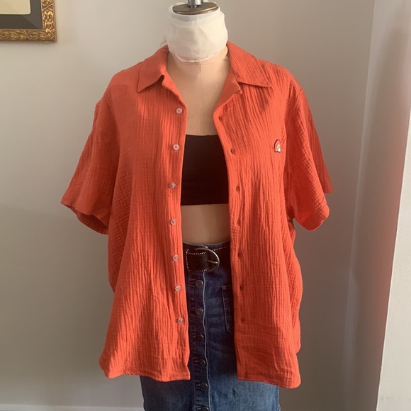 Target LGBT+ 2022 Collection Pure Cotton Gauze Button-Up Shirt. New without tags - Picture 3 of 5